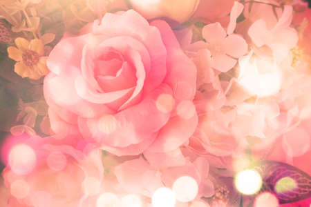 beautiful flowers with pale red petalsの写真素材