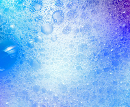 Soapsuds background with air bubbles abstract texture
