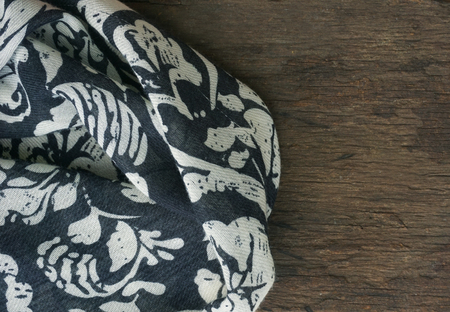 scarf on wooden background