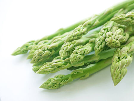 Close up of fresh asparagusの写真素材
