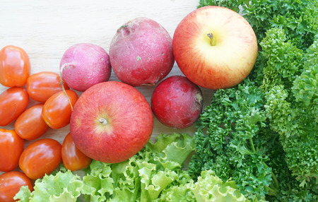 Fresh fruits and vegetablesの写真素材