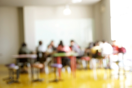 Blurred cafe background with bokeh