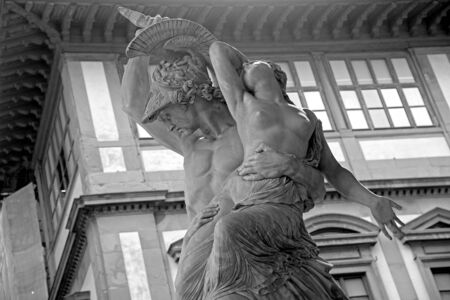 Pio Fedi's Rape of Polyxena  a neoclassic's masterpiece. FlorenceTuscany Italyのeditorial素材