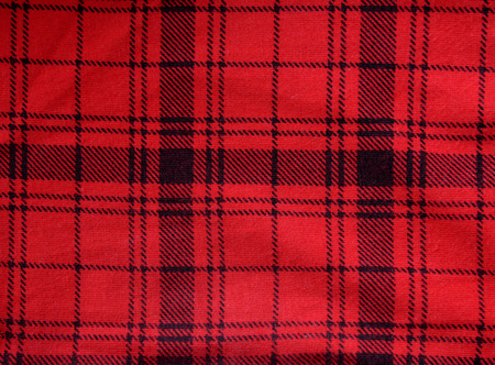 Fabric red backgroundの写真素材