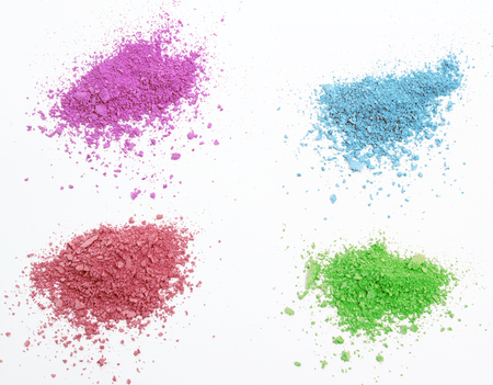 crumbs color cosmetic powder isolatedの写真素材