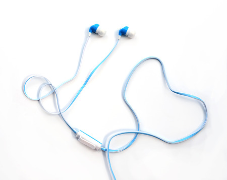 Mobile phone headset.