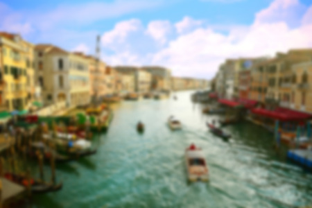 Venice Italy. Defocused backgroundの写真素材