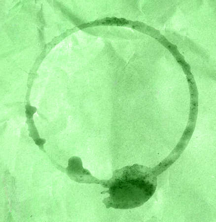 Ring circle watercolor stain on paper texture backgroundの写真素材