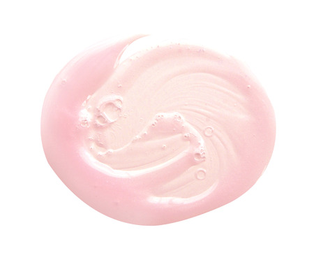 Pink gel isolated on whiteの写真素材