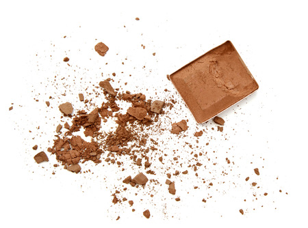 close up of a make up powder on white backgroundの写真素材
