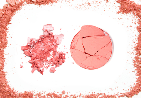 close up of a make up powder on white backgroundの写真素材