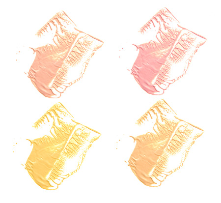 make-up foundation isolate on white.の写真素材