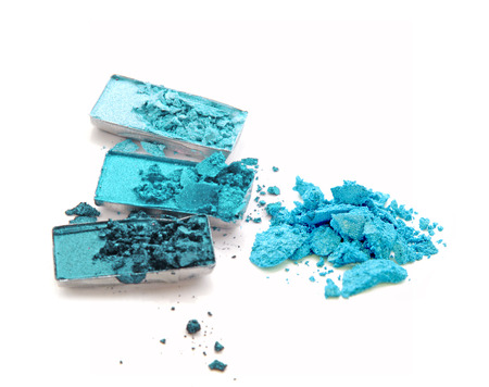 Blue eye shadow crushed setの写真素材