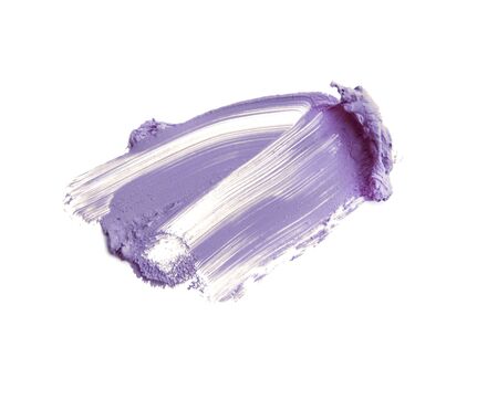 smudged lipsticks isolated on whiteの写真素材