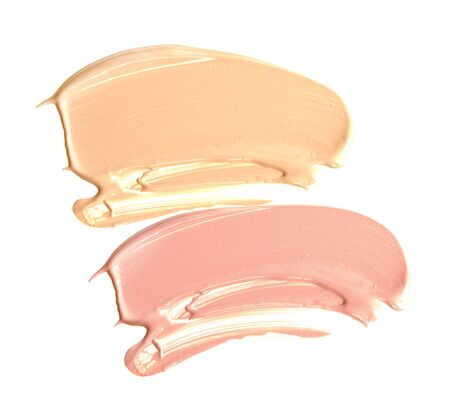 Cosmetic make up beige colors set isolate.の写真素材