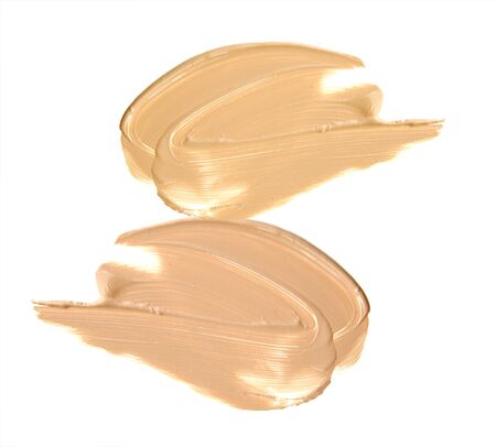 Cosmetic make up beige colors set isolate.の写真素材