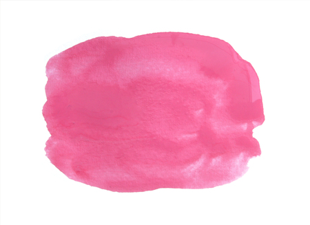Pink watercolor background isolated on white.の写真素材