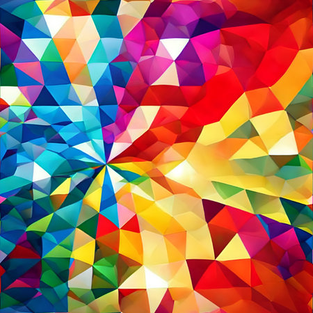 Abstract colorful background with geometric shapes. Vector illustration. EPS 10. generative AIの素材