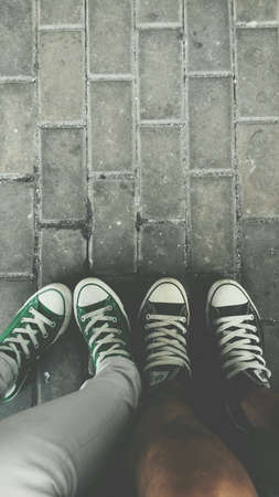 Conversation between two pairs of converse