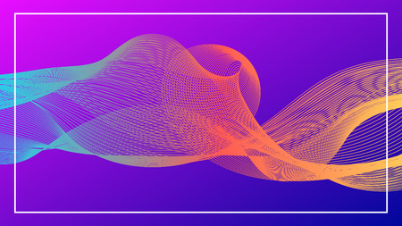 Abstract background with multicolored flow shapes, waves, smoke. Universal design for covers, banners, greeting card, booklet and brochure. Vectorのイラスト素材