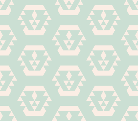 Ethnic seamless pattern with triangles. Tribal geometrical background. Vector illustration.のイラスト素材
