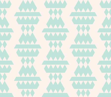 Ethnic seamless pattern with triangles. Tribal geometrical background. Vector illustration.のイラスト素材