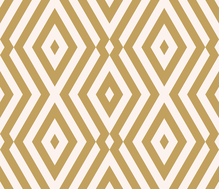 Linear seamless abstract background with rhombuses. Striped infinity geometric pattern.  Vector illustration.のイラスト素材