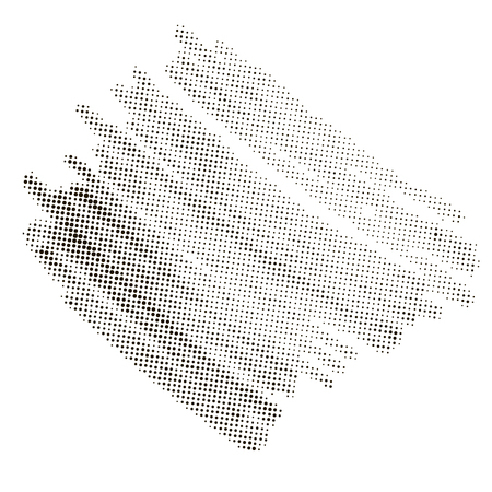 Black halftone element, banner, texture, icon.  Dotted texture isolated on white. Vector illustration.のイラスト素材