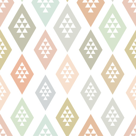 Ethnic seamless pattern. Tribal background. Endless background of geometric shapes. Arrow seamless pattern. Vector illustration.のイラスト素材