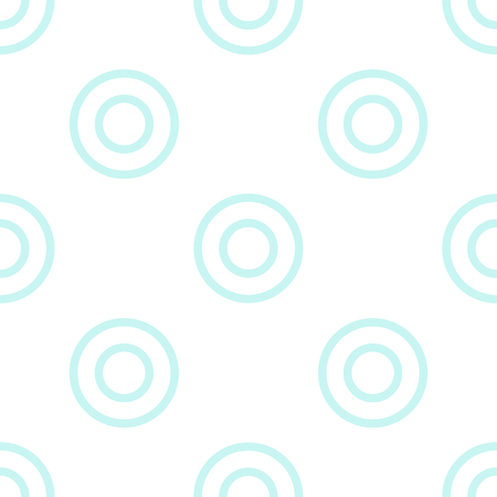 Blue Polka dot geometric background. Abstract round seamless pattern with thin line rings. Vector illustration.のイラスト素材
