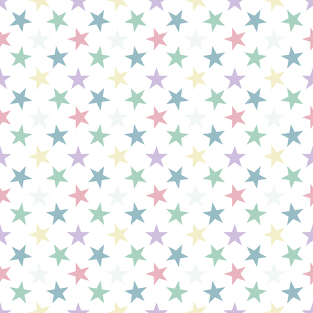 Seamless pattern with stars on white background. Vector illustration.のイラスト素材
