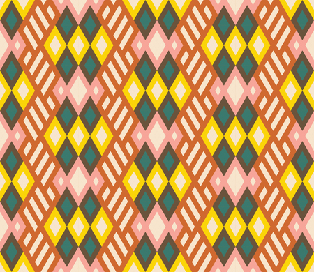 Abstract geometric seamless pattern with different shapes. Triangles, rhombuses, lines. Vector...
