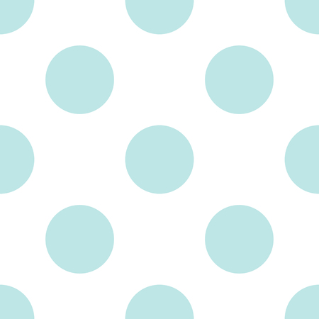 Blue round seamless pattern. Polka dot background. Vector illustration.のイラスト素材