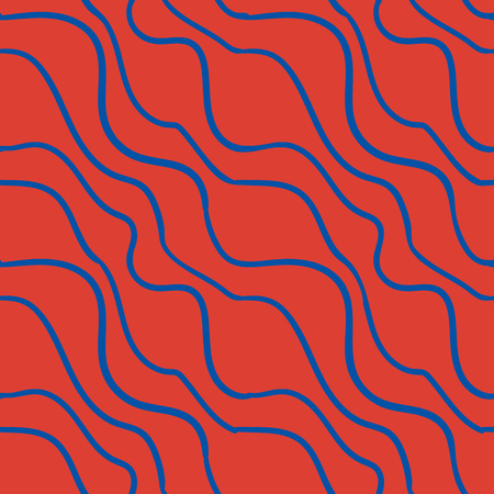Abstract diagonal linear geometric seamless pattern. Doodle background. Vector illustration.