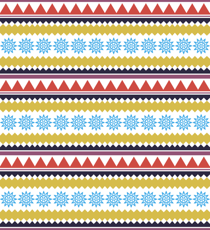 Ethnic seamless pattern. Tribal background. Vector illustration.のイラスト素材