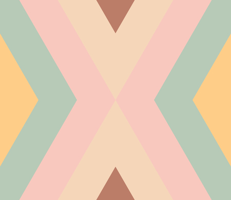 Seamless pattern with zigzag, triangle, rhombus, line. Infinity background of geometric shapes. Pattern with colorful mosaic pattern. Colorful geometric background. Vector illustration.のイラスト素材