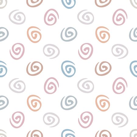 Swirl seamless geometric pattern. Seamless abstract spiral geometrical background. Infinity geometric pattern. Vector illustration.のイラスト素材