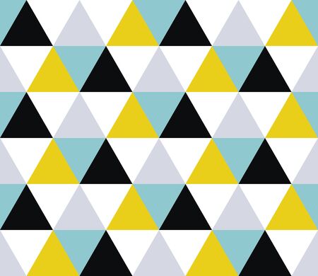 Triangular background. Seamless geometric pattern. Seamless abstract triangle geometrical background. Infinity geometric pattern. Vector illustration.のイラスト素材