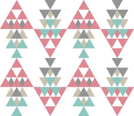Seamless geometric pattern. Ethnic seamless pattern. Tribal background. Seamless abstract triangle geometrical background. Infinity geometric pattern. Vector illustration.のイラスト素材