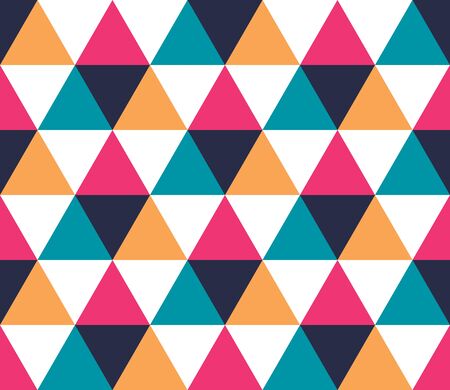 Triangular background. Seamless geometric pattern. Seamless abstract triangle geometrical background. Infinity geometric pattern. Vector illustration.のイラスト素材