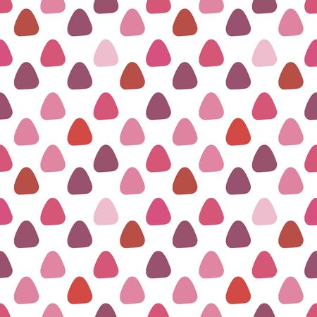 Cute round abstract triangle seamless pattern. Vector illustration.のイラスト素材