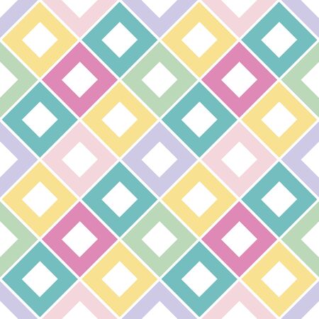 Abstract rhombus seamless pattern. Checkered background. Vector illustration.のイラスト素材