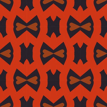 Abstract fantasy geometric seamless pattern with different shapes. Mosaic, tile background. Vector illustration.のイラスト素材