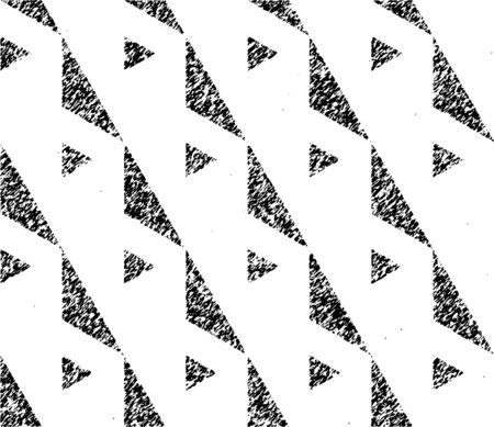 Grunge abstract geometric seamless pattern with triangles. Mosaic triangular background. Vector illustration.のイラスト素材