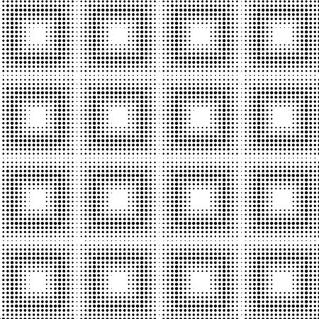 Abstract halftone ornamental geometric background. Pop art style card. Grunge texture. Vector  illustration.のイラスト素材