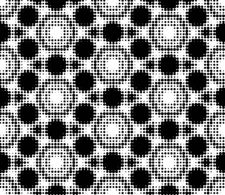 Abstract halftone ornamental geometric background. Pop art style card. Grunge texture. Vector  illustration.のイラスト素材
