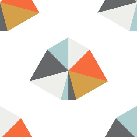 Abstract geometric seamless pattern.
Tile background with geometrical shapes. Wrapping paper. Vector illustration.のイラスト素材