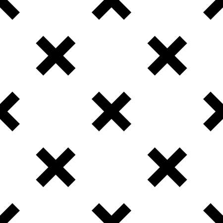Cartoon cross seamless pattern in flat style. Infinity polka dot icon geometric background. Wrapping...