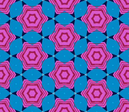 Abstract geo seamless pattern. Ornamental geometric background with different shapes. Wrapping...