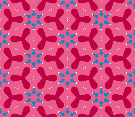 Abstract geo seamless pattern. Ornamental geometric background with different shapes. Wrapping...
